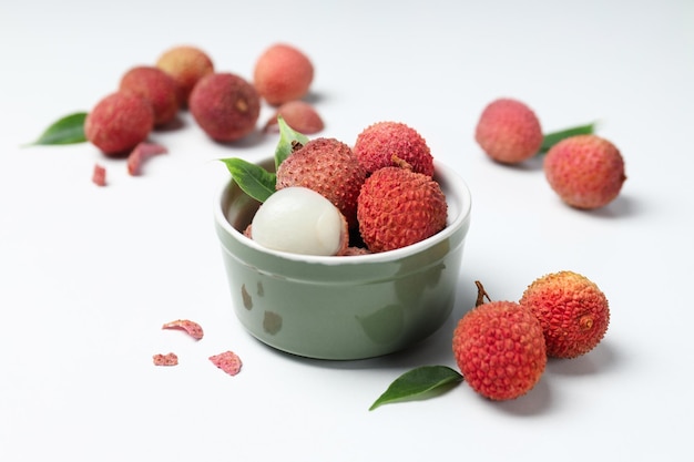 Concept of tasty and delicious exotic fruit Lychee