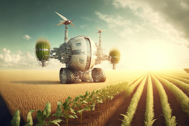 Concept technologie en landbouw Agritech