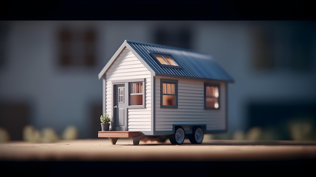 Photo the concept of a tiny house
