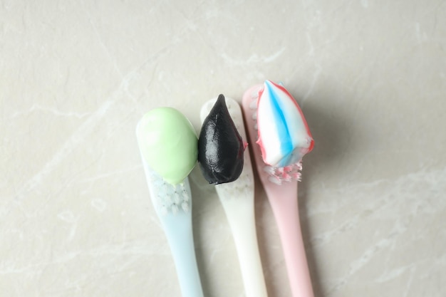 Concept of tooth or oral care close up