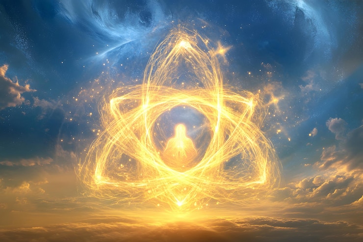 Photo a concept of trinity the father the son and the holy spirit