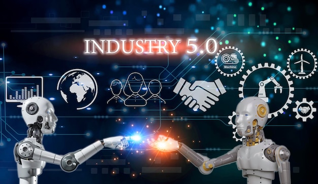 The concept of using artificial intelligence to control the system industry using artificial intelligenceindustry 50