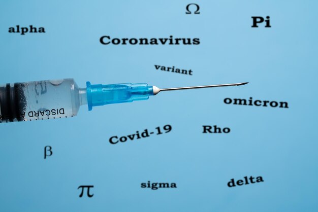 Concept van covid19-varianten en effectiviteit van vaccins