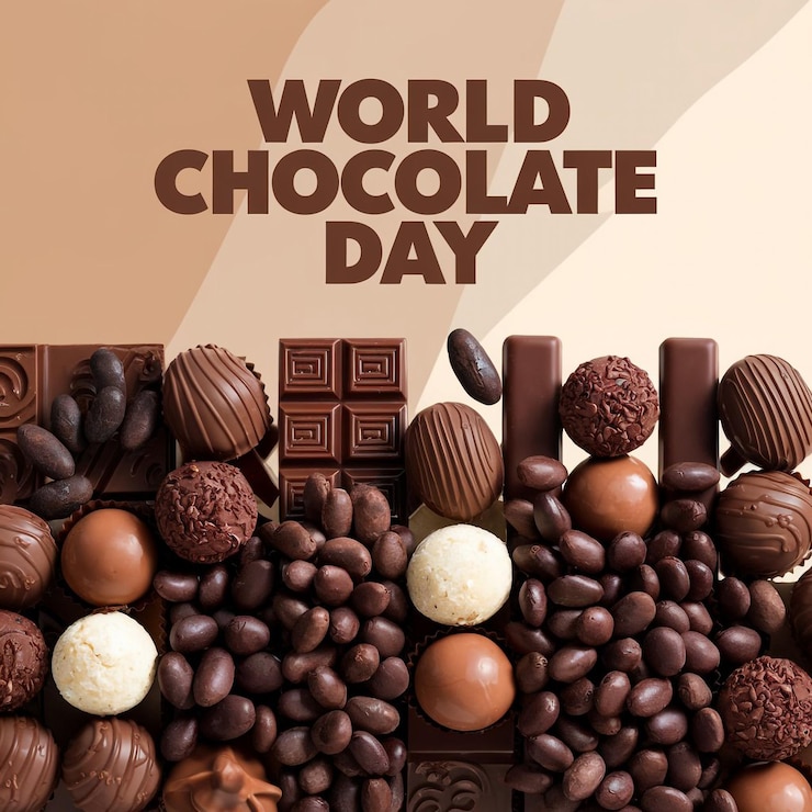 Foto concept van de internationale chocoladedag