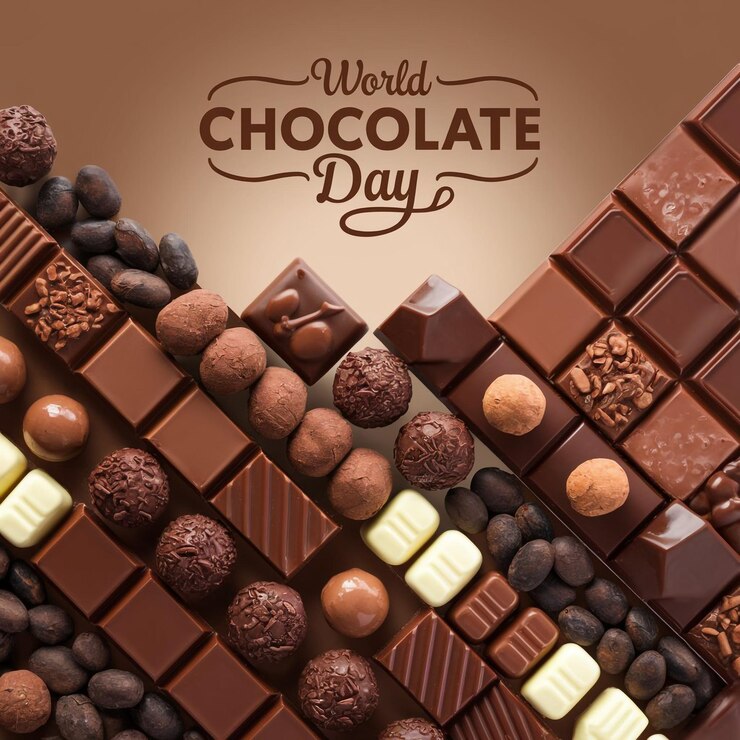 Foto concept van de internationale chocoladedag