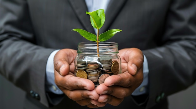 Concept van duurzame investeringsgroei