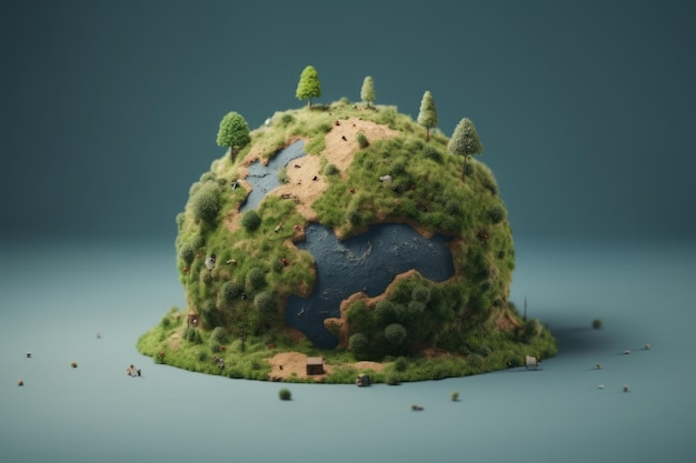 Concept van een milieuvriendelijke planeet