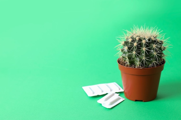 Concept van gezondheidszorg met aambeienaccessoires op groene achtergrond