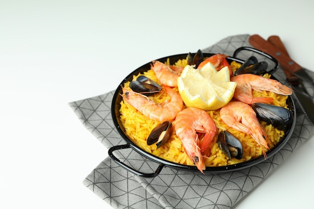 Concept van heerlijk eten met Spaanse Paella