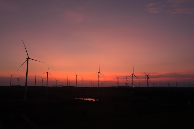 Concept van hernieuwbare energiebronnen groene energie Innovatieve windturbine Duurzame bron