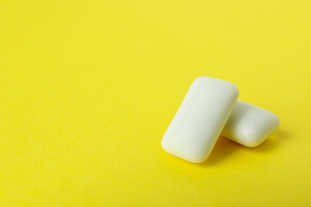 Concept van kauwgom of kauwgomruimte voor tekst