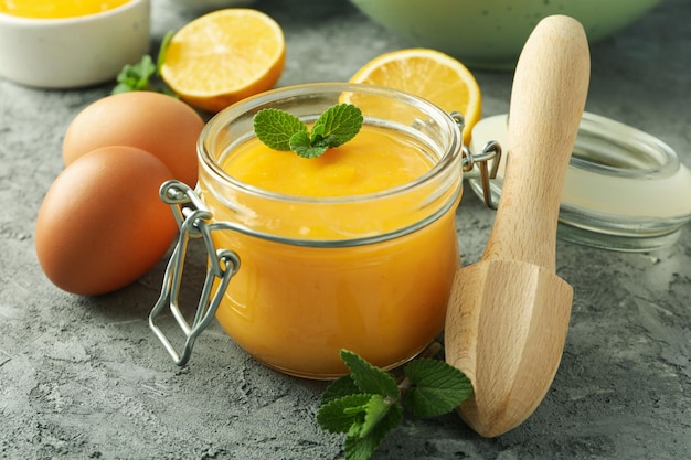 Concept van lekker eten met lemon curd