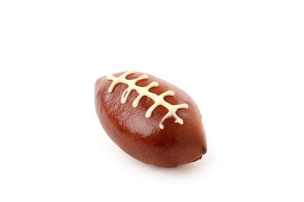 Concept van Super Bowl-snacks op een witte achtergrond