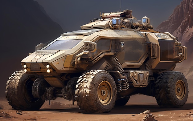 A concept vehicle from the future of mars.