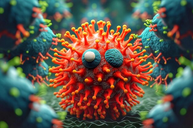 Photo concept of viral infection