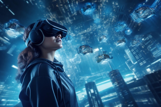 Concept of virtual reality technology applied to the entertainment industry