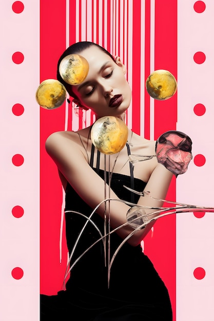 concept woman beauty art abstract figurative composition