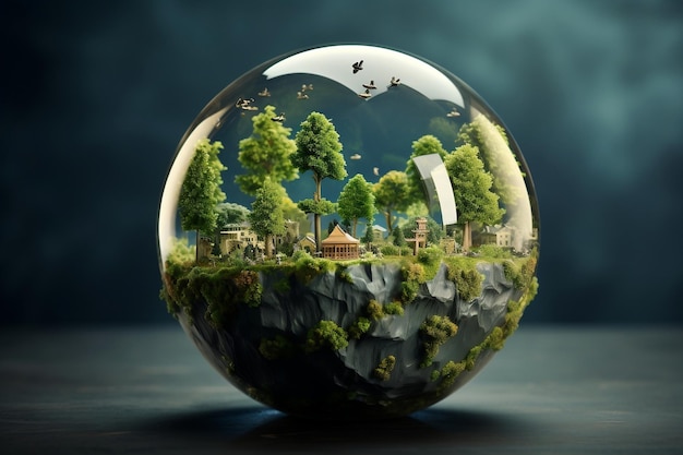 世界環境とアースデイの概念 Generative Ai