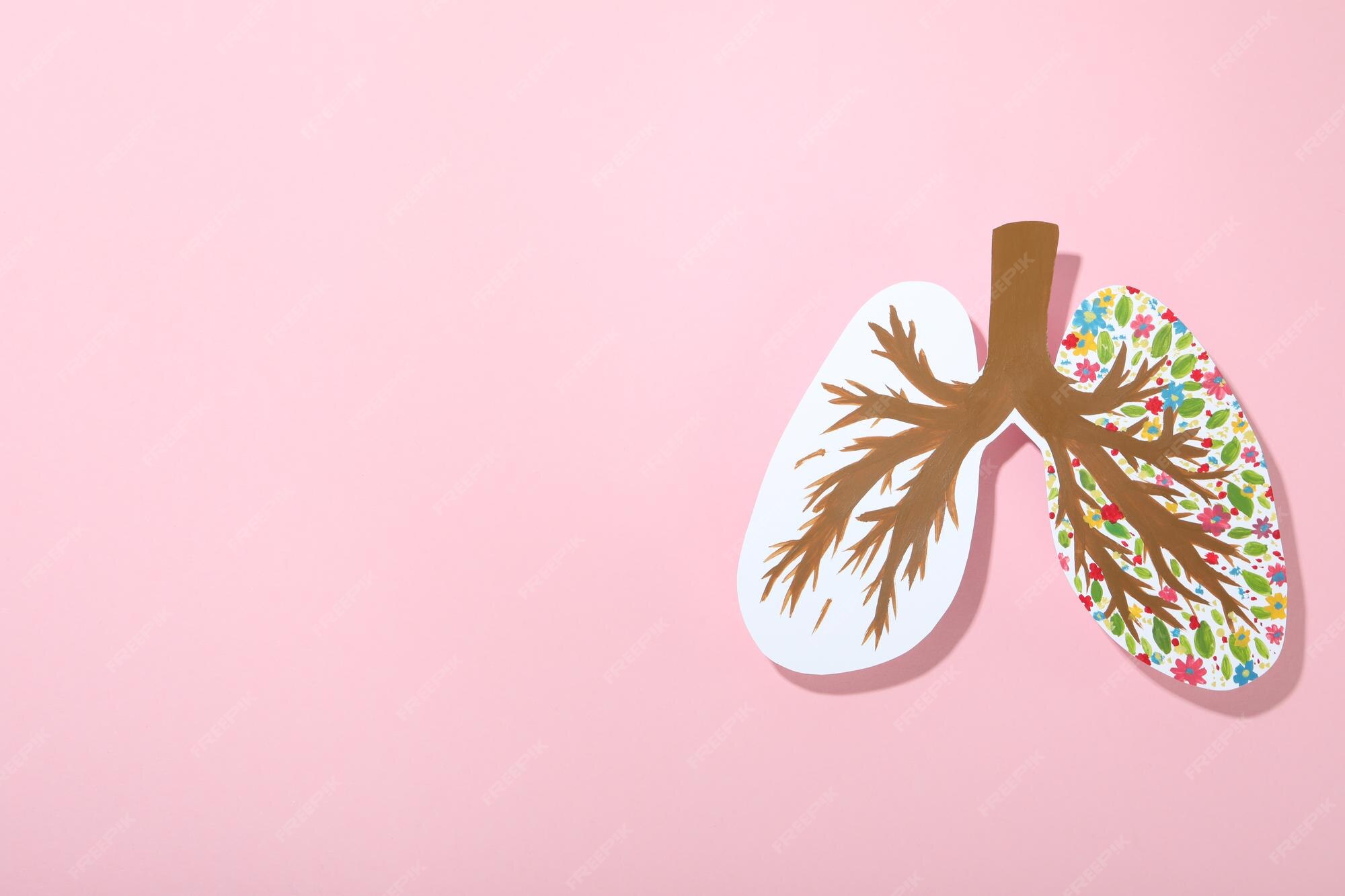 Premium Photo Concept of world lung day lung problems and treatment