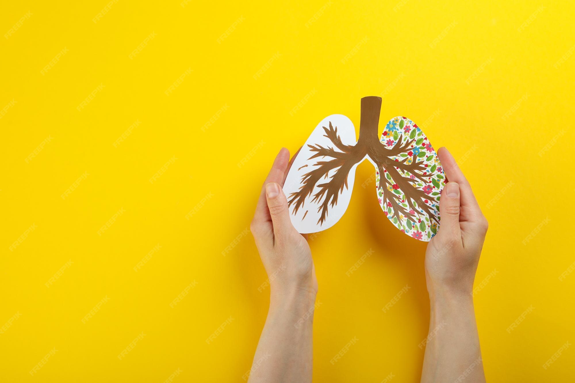 Premium Photo Concept of world lung day lung problems and treatment