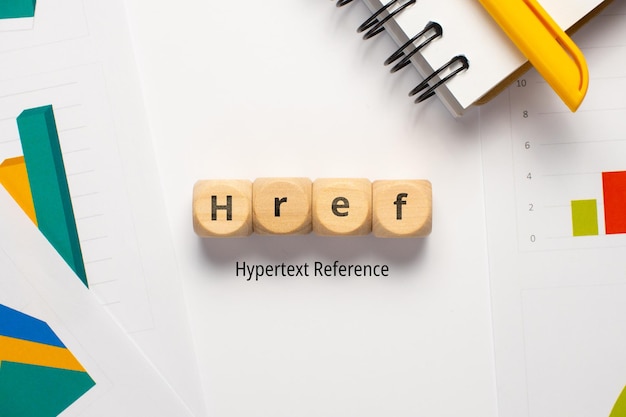 Concept zakelijke marketing acroniem Href of Hypertext Reference