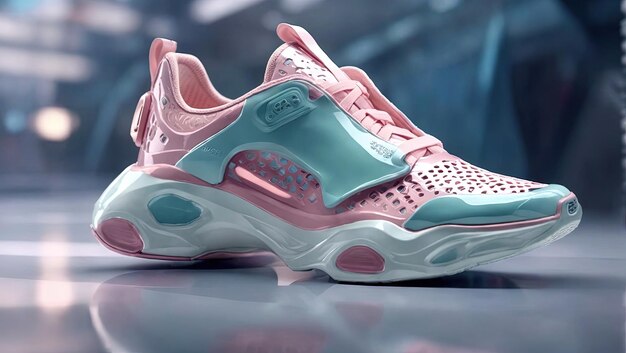 Conceptontwerp voor futuristische sneakers