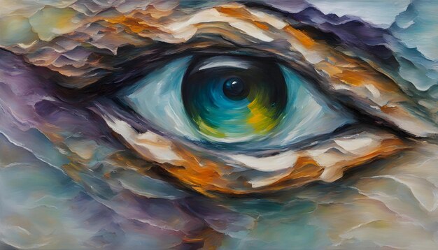 Conceptual abstract picture of the eye