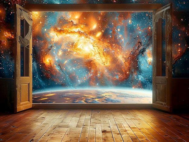 Conceptual artistic illustration theater of the Universe