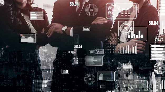 Conceptual business dashboard for financial data analysis