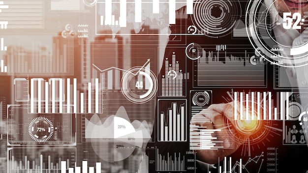 Conceptual business dashboard for financial data analysis