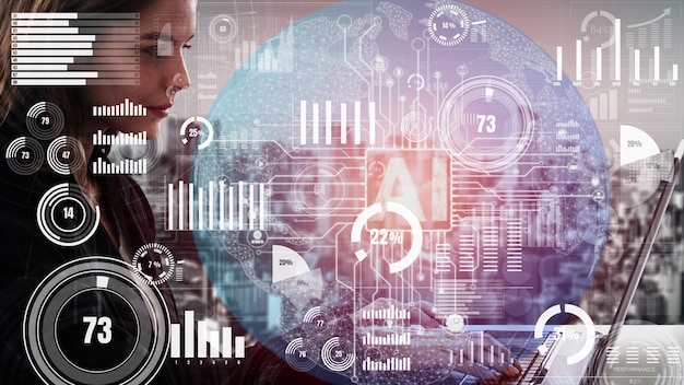 Conceptual business dashboard for financial data analysis