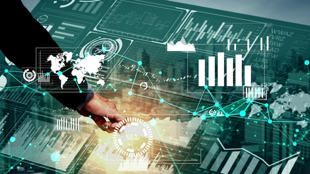 Conceptual business dashboard for financial data analysis