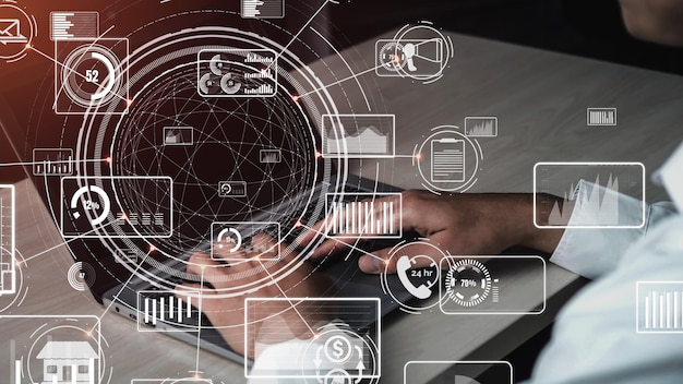 Conceptual business dashboard for financial data analysis