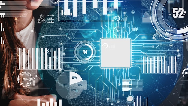 Conceptual business dashboard for financial data analysis