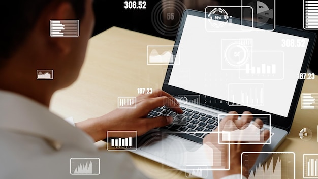 Conceptual business dashboard for financial data analysis