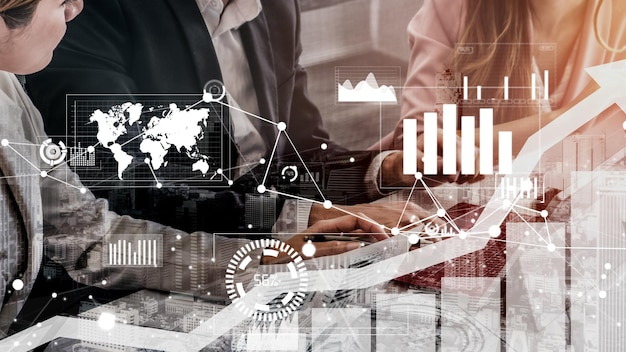 Conceptual business dashboard for financial data analysis