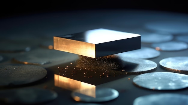 Conceptual diagram of room temperature superconductor material structure future technology