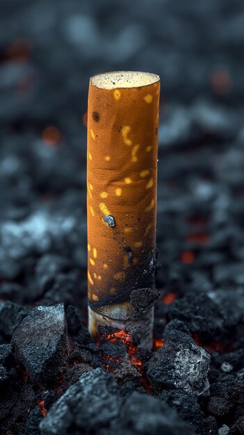 금연과 폐암의 개념적 이미지