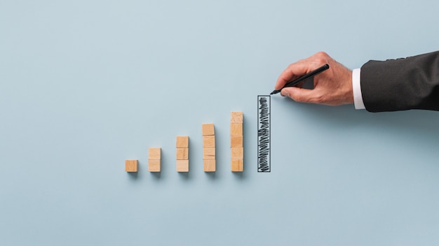 Conceptual image of economy and stock market