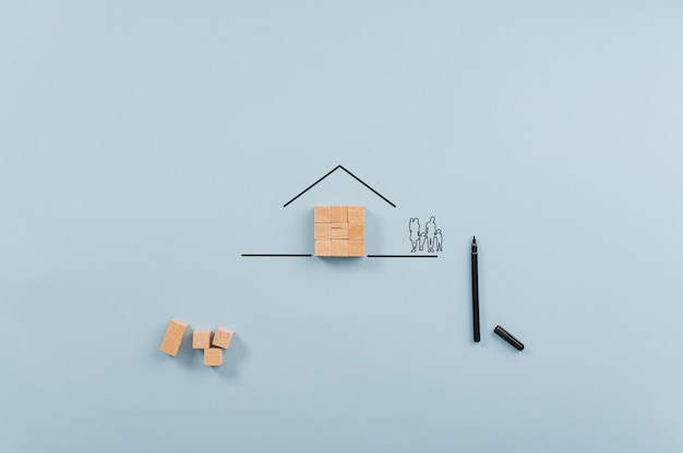 Photo conceptual image of home ownership and insurance