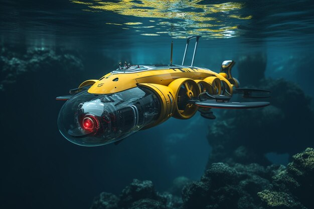 Conceptual underwater drone exploring the depths o 00191 01