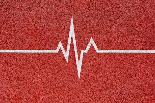 Foto conceptueel cardiogram van de hartslag