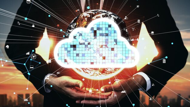 Conceptuele cloudcomputing- en dataopslagtechnologie voor toekomstige innovatie