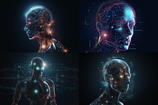Conceptuele technologieillustratie van kunstmatige intelligentie