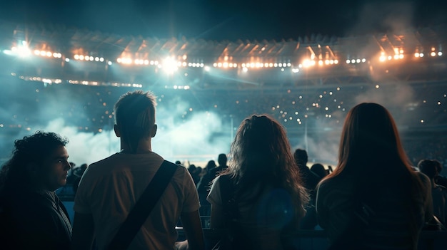 Foto concerto spettatori spettatori folla evento esibizione musicale festival luci notturne eccitazione
