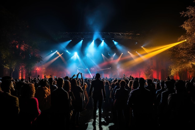 음악 축제 행사에서 콘서트 전문 사진