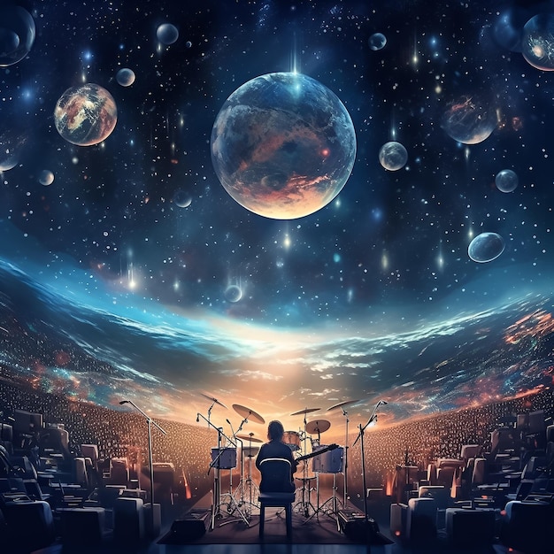 Concert in space illustration