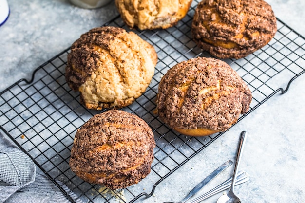 Conchas sweet bread   is a type of pan dulce traditionally baked in Mexico during the weeks leading up to the DÃÂ­a de Muertos