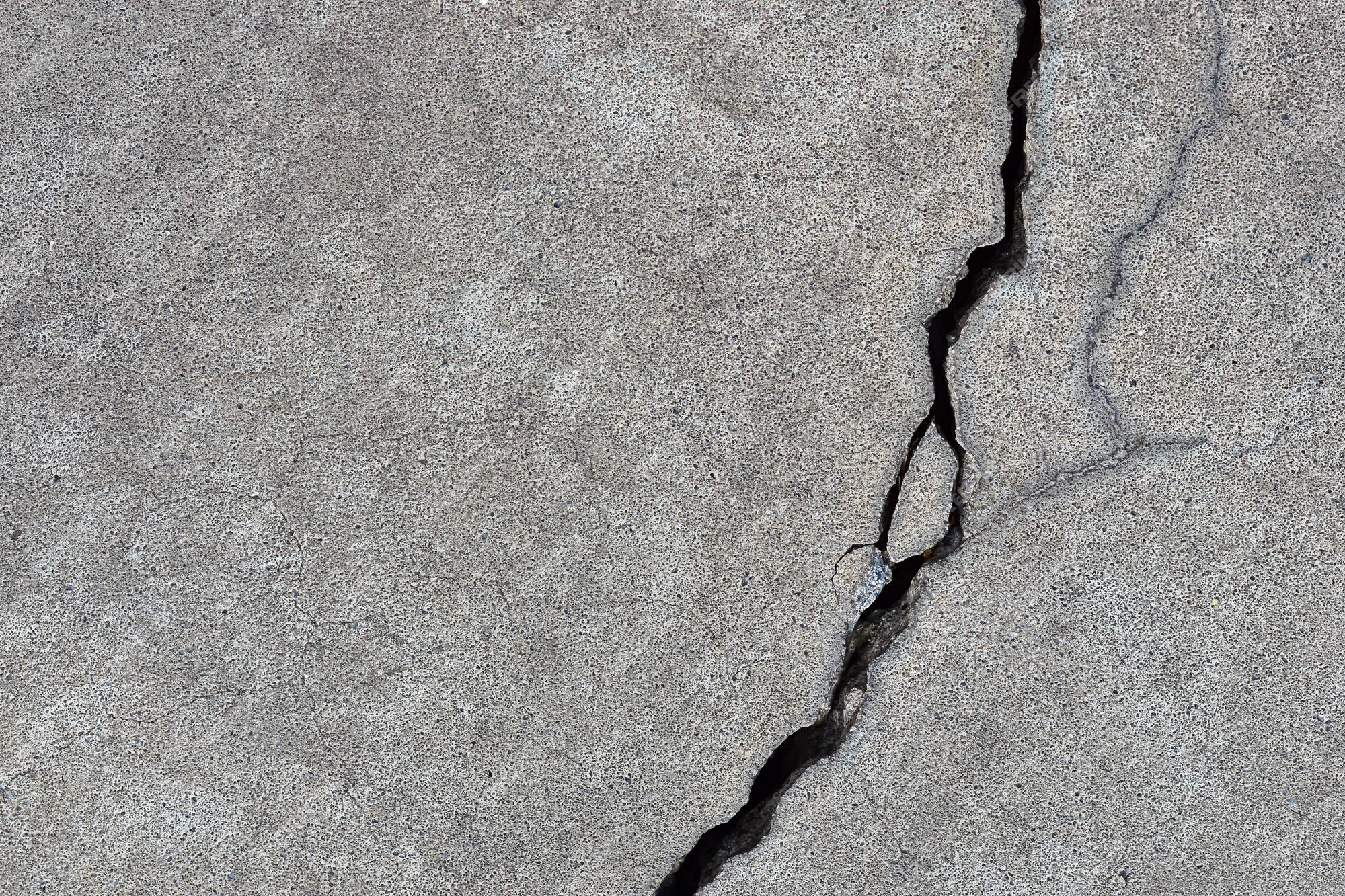 Premium Photo Concrete Background With Rough Deep Crack Gray Back