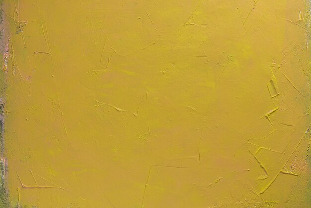 Concrete background Yellow painted texture surface